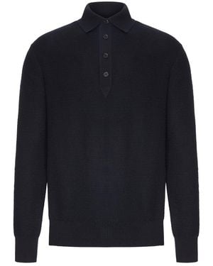 ZEGNA Cashmere Oasis Polo - Blue