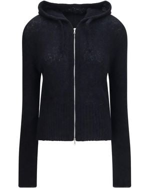 Our Legacy Alpaca-Blend Zip-Up Hoodie - Blue