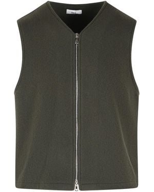 Rier Mole Wool Vest - Green
