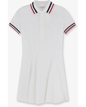 Brunello Cucinelli Stretch Cotton Piquet Mini Dress - White