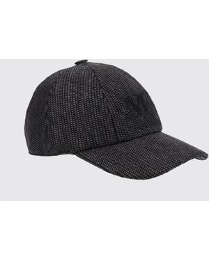 Max Mara Cotton Blend Baseball Cap With Logo - Black
