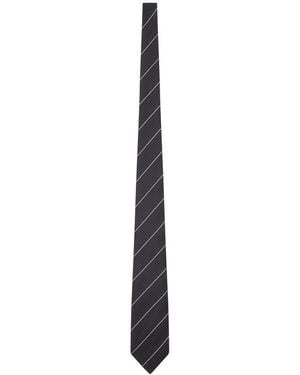 Tom Ford Silk Tie With Geometric Pattern - White
