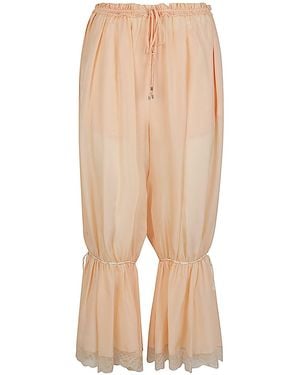 Chloé Chloé Silk Pants - Natural