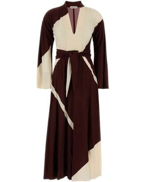 Alberta Ferretti Printed Jersey Dress - Multicolor