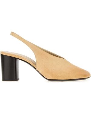 Lemaire Leather Glove Pumps - Natural