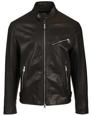 Tagliatore Leather Jackets - Black