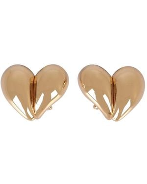 Bottega Veneta Drop Clip Earrings - White