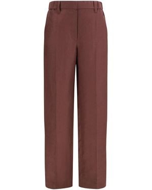 Brunello Cucinelli Wide-Leg Pants - Purple