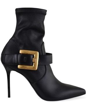 Balmain Anthem 95Mm Ankle Boots - Black
