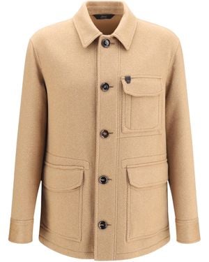 Brioni Workwear Cashmere Jacket - Natural
