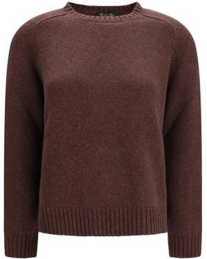 Loro Piana Parksville Cashmere Crewneck Sweater - Brown