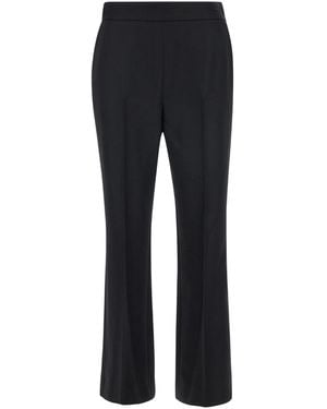 Gucci Flared Pants With Pences - Black