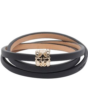 Loewe Anagram Twist Bangle Bracelet - Brown