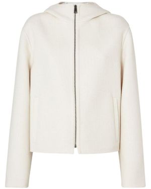 Fendi Ff Wool Blouson Jacket - White