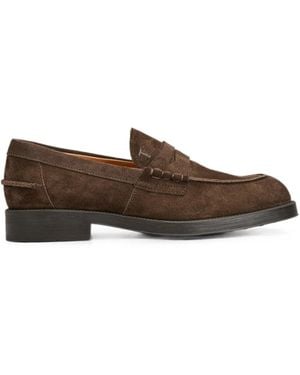 Tod's Suede Penny Loafers - Brown