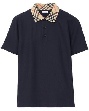 Burberry Polo Shirts - Blue