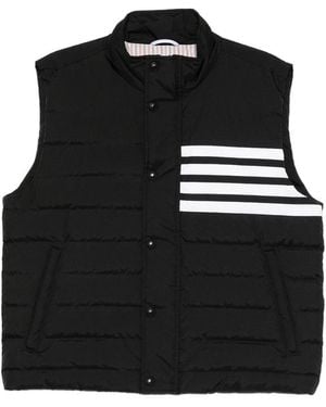 Thom Browne Quilted Lightweight Down Fill Vest - Black