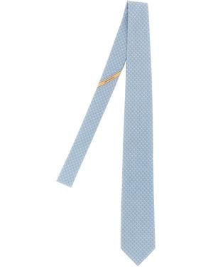 Ferragamo 'Intreccio' Tie - Blue
