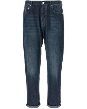 Brunello Cucinelli Cotton Straight-Leg Jeans Clothing - Blue