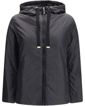 Max Mara Hooded Padded Jacket - Black