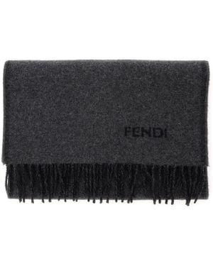 Fendi Wool Logo - Black