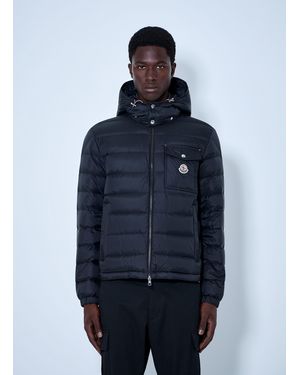Moncler Verith Hooded Short Down Jacket - Blue