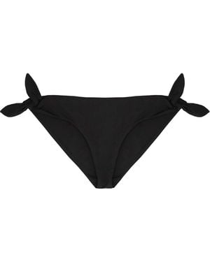 Saint Laurent Bikini Lace-Up Briefs - Black