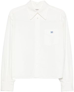 Celine Denim Cotton Shirt - White
