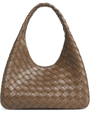 Bottega Veneta Small Leather Bell Bag - Brown