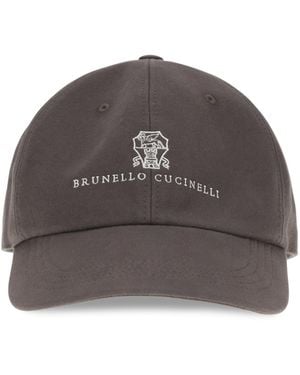 Brunello Cucinelli Logoed Baseball Hat - Brown