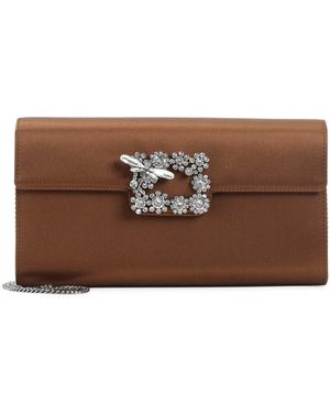 Roger Vivier Dragonfly Envelope - Brown