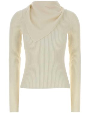 Zimmermann Ivory Wool Valiant Sweater - White