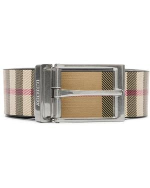 Burberry Reversible Check Belt - Multicolor