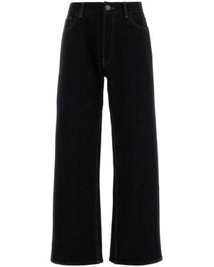 Alaïa Midnight Stretch Denim Jeans - Black
