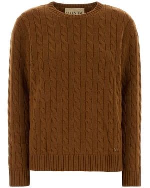 Valentino Garavani Caramel Cashmere Sweater - Brown