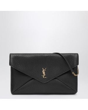 Saint Laurent Cassandre Xxl Envelope Bag With Chain - Black