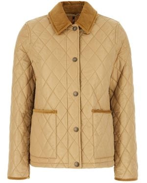 Burberry Clothing Jackets - Natural