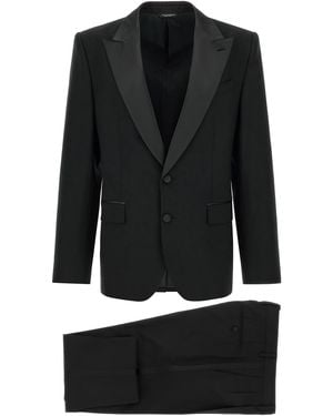 Dolce & Gabbana 'Sicilia Light' Tuxedo Dress - Black
