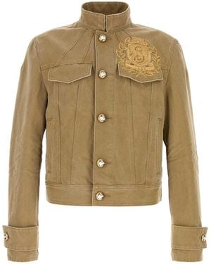 Burberry Khaki Denim Jacket - Multicolor