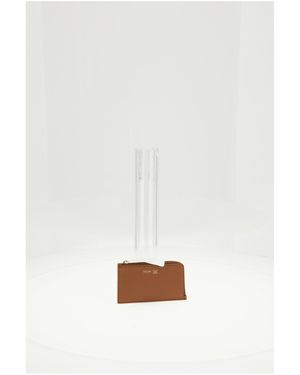 Celine Long Zipped Card Holder - White