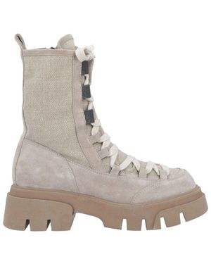 Brunello Cucinelli Suede Boots - Gray