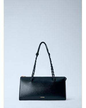 Jil Sander Tangle Tent Leather Shoulder Bag - Blue
