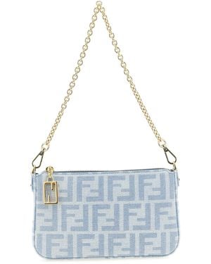 Fendi 'Baguette' Pouch - Blue