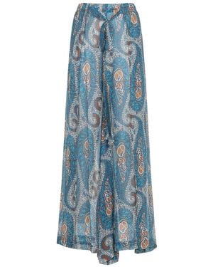 Etro Wide Leg Pants - Blue