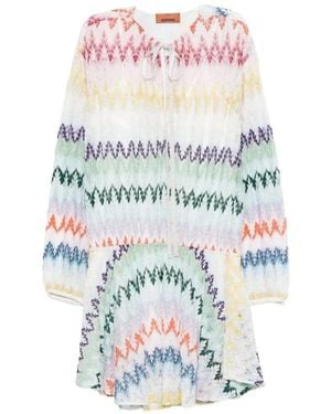 Missoni Zig-Zag Mini Dress - White