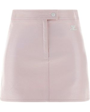 Courreges 'Vinyl' Skirt - Pink