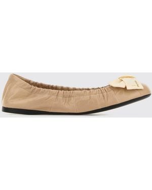 Prada Ballet Flat Sand - Natural