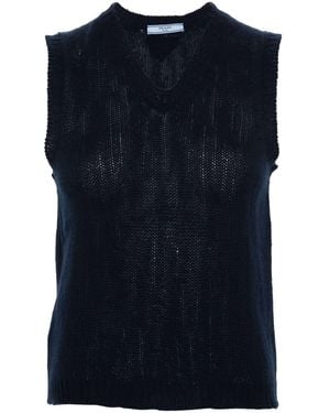 Prada Cashmere Vest - Blue