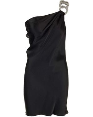 Stella McCartney "Falabella" One-Shoulder Mini Dress - Black