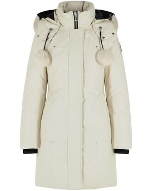 Moose Knuckles 'Stirling Original' Ivory Cotton Blend Parka - Natural